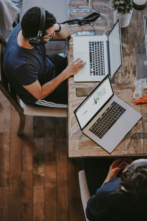 équipe en télétravail